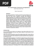 AV1-Implementation, Performance and Applications 