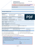 F3.9 Consent and Request Police Vetting Form