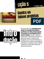 Lição 5 - Contra Os Falsos Profetas - Ebd Inteligente