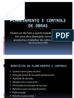 Apresentação - Planejamento e Controle de Obras