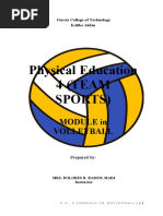 Volleyball Module (Pre-Fi and Final) 2022