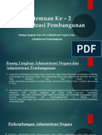 Pertemuan - 2 Administrasi Pembangunan