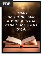 Como Interpretar A Bíblia Toda Com O Método Oica