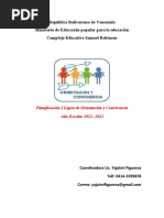 Planificación de Orientación y Convivencia Samuel Robinson 1 Lapso