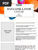 Data Link Layer - I