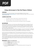 Mitosis Phases - Virtual Microscope Project