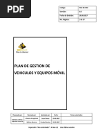 PGE-06-003 Plan Gestión de Vehículos y Equipos Móviles