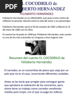 EL COCODRILO de FELISBERTO HERNÁNDEZ