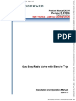 Gas Stop/Ratio Valve With Electric Trip: Restricted-Limited Distribution