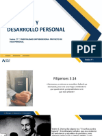 Liderazgo Y Desarrollo Personal: Sesión Nº: 9 Mentalidad Emprendedora. Proyecto de Vida Personal