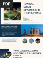 Group 6 - Top Real Estate Developers in The Philippines