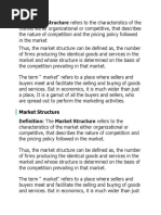 The Market Structure