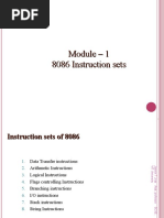 Module - 1 - 8086 - Instruction - Set