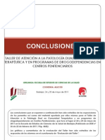 Conclusiones Taller Atención Patología Dual