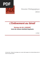 Enlevement Au Serail - Dossier Pedagogique 2015