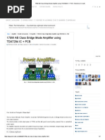 170W AB Class Bridge Mode Amplifier Using TDA7294 IC + PCB - Electronic Circuits