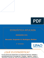 ESTADÍSTICA APLICADA Semana 4