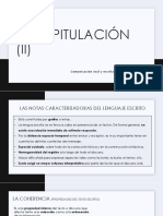 Recapitulación II