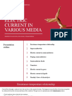 Electric Current in Various Media