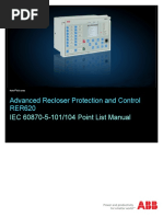 RER620 IEC 101-104 Point List Manual