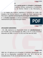 Slide Aula 2 - Lei 14133-21 - Lei de Licitações - Âmbito de Aplicação