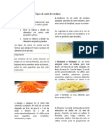 Tipos de Corte de Verduras