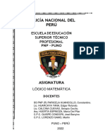 Silabo Logico Matemática - Sem I - 2022