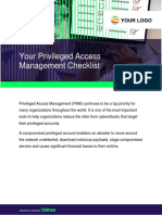 Delinea Privileged Access Management Pam Checklist