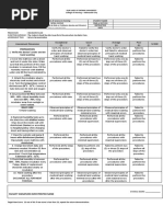 NURSING NCM102 SL RUBRICS Incubator Care