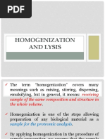 Homogenization and Lysis (2021!06!12)