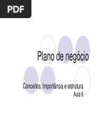 Modelo Plano de Negócios