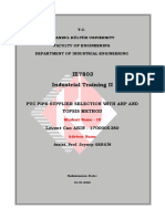 PVC Pipe Supplier Selection With Ahp and Topsis Method