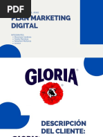 Gloria - Plan de Marketing Digital