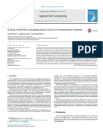 A Fuzzy Model For Managing Natural Noise in Recommender Systems