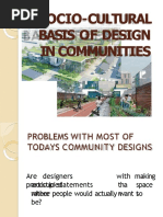 Socio Cultural Basis of Design in Communities