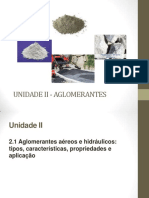 Aula 4 - Unidade II - Aglomerantes