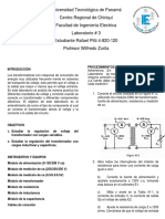 Laboratorio 41 Regulación Del Transformador