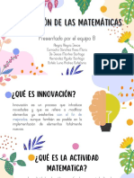 Innovación de Las Matemáticas