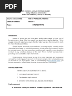 MODULE 5 SVV Interest Rate Student