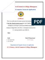 AI and DAA Practical Record