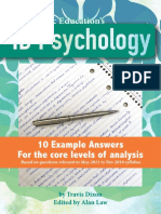 IB Psychology - Ten Example Exam Answers