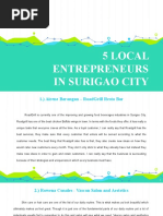 5 Local Entrepreneurs in Surigao City