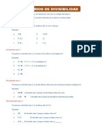 Ficha Criterio de Divisilidad