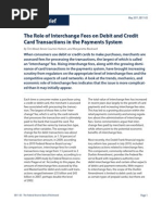 Interchange Fees and Their Impact On Small Businesses