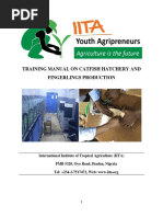 Training Manual On Catfish Hatchery and Fingerlings Production Iita