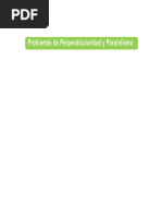 Problemas de Perpendicularidad y Paralelismo