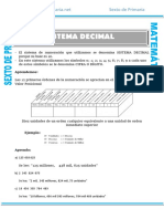 Sistema Decimal para Sexto de Primaria