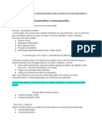 Semelhanças, Diferenças e Complementariedade Entre As Noções de Comunicação Pública e Comunicação Política