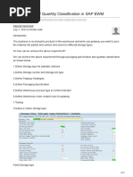 Configuration of Quantity Classification in SAP EWM