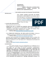 Demanda Contenciosa de Bonificacion Personal de Ana Quispe